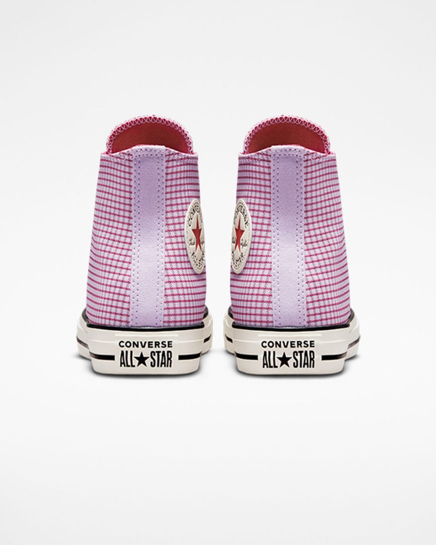 Tenisi Inalti Barbati Converse Chuck Taylor All Star Checkered Violet | RO IXL13E349